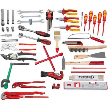 Tools assortment plumbing in tool bag type 6165